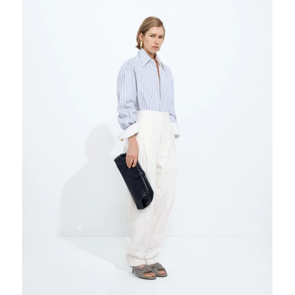 Khaite Women's Lauren 1979 in Midnight - Blue Shoulder & Crossbody Bags - The Lotus Tote Bag - Shop at Luxury Shoes 