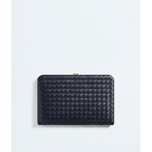 Khaite Women's Mezzanotte Clutch in Midnight - Blue Clutch Bags - The Lotus Tote Bag - Shop at Luxury Shoes 