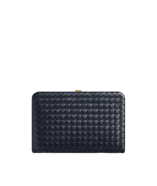 Khaite Women's Mezzanotte Clutch in Midnight - Blue Clutch Bags - The Lotus Tote Bag - Shop at Luxury Shoes 