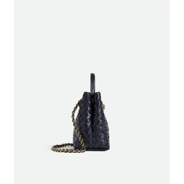 Khaite Women's Small Andiamo Chain in Nocturnal - Blue Shoulder & Crossbody Bags - The Lotus Tote Bag - Shop at Luxury Shoes 