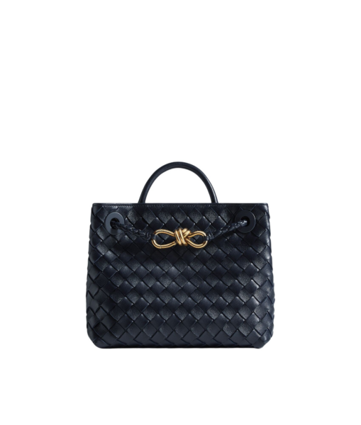 Khaite Women's Small Andiamo in Midnight - Blue Totes & Top-Handle Bags - The Lotus Tote Bag - Shop at Luxury Shoes 
