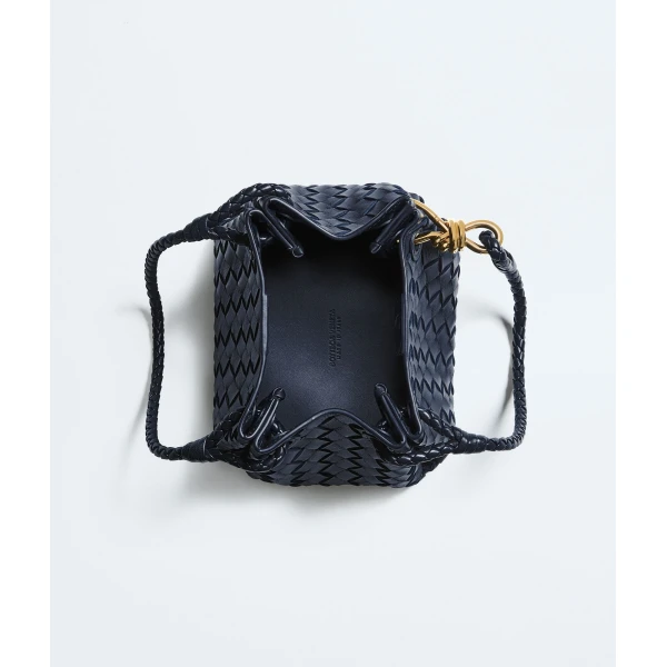 Khaite Women's Small Parachute in Midnight - Blue Shoulder & Crossbody Bags - The Lotus Tote Bag - Shop at Luxury Shoes 