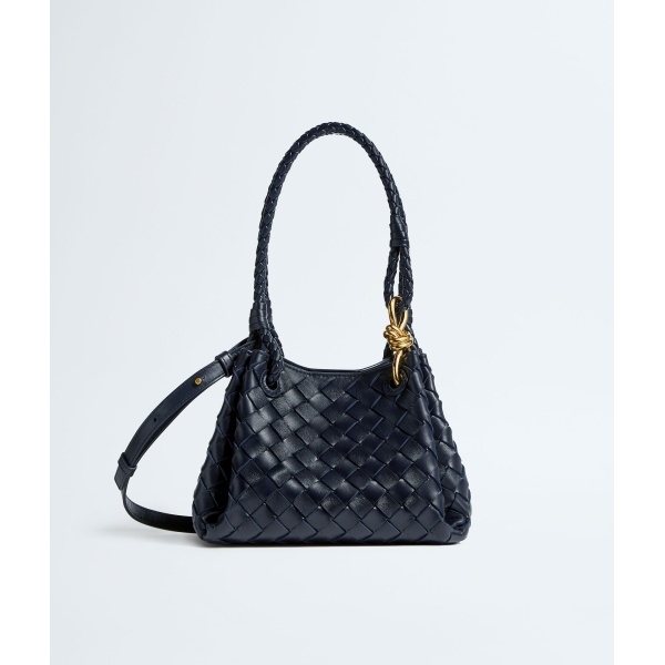 Khaite Women's Small Parachute in Midnight - Blue Shoulder & Crossbody Bags - The Lotus Tote Bag - Shop at Luxury Shoes 