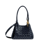 Khaite Women's Small Parachute in Midnight - Blue Shoulder & Crossbody Bags - The Lotus Tote Bag - Shop at Luxury Shoes 