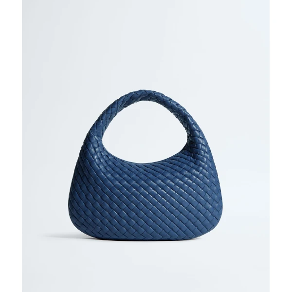 Khaite Women's Small Veneta in Blue venezia - Blue Shoulder & Crossbody Bags - The Lotus Tote Bag - Shop at Luxury Shoes 