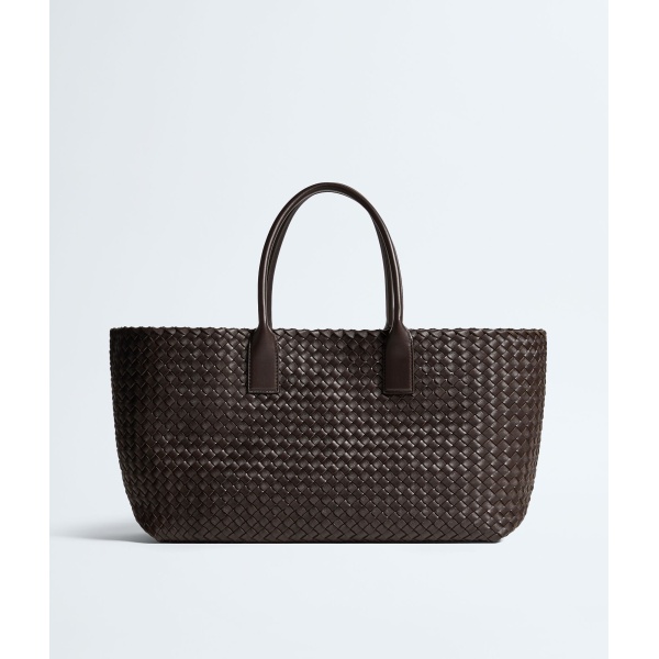 Khaite Cabat in Fondant - Brown Totes & Top-Handle Bags - The Lotus Tote Bag - Shop at Luxury Shoes 