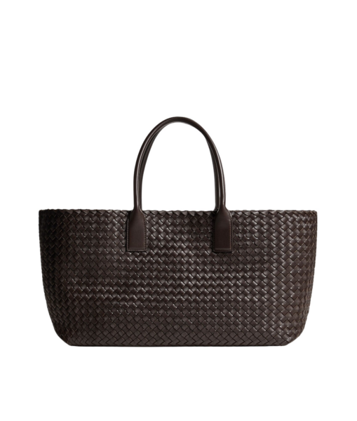 Khaite Cabat in Fondant - Brown Totes & Top-Handle Bags - The Lotus Tote Bag - Shop at Luxury Shoes 