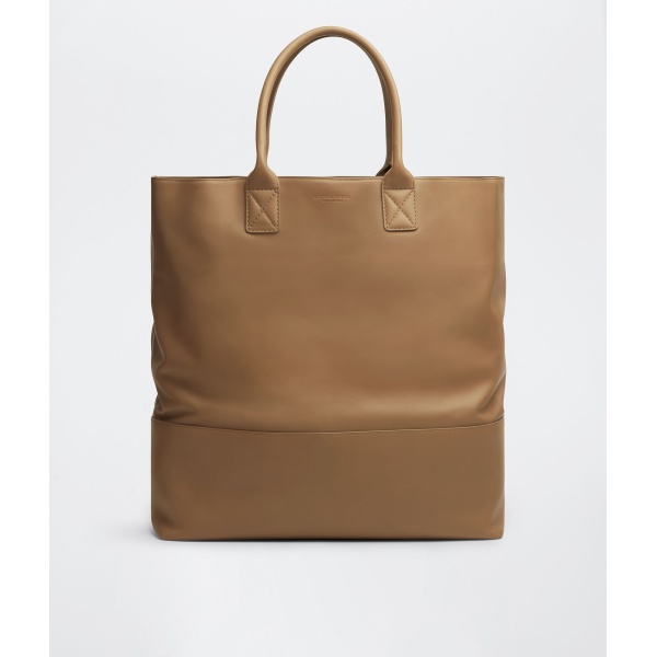 Khaite Maxi Intreccio Tote in Camel - Brown Totes & Top-Handle Bags - The Lotus Tote Bag - Shop at Luxury Shoes 