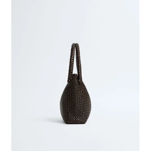 Khaite Tosca in Fondant - Brown Shoulder & Crossbody Bags - The Lotus Tote Bag - Shop at Luxury Shoes 