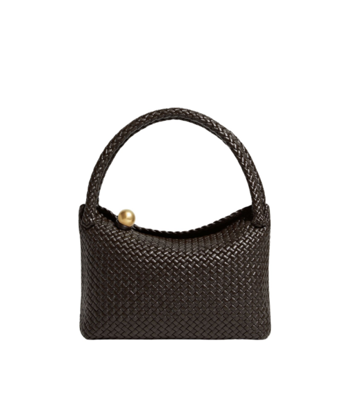 Khaite Tosca in Fondant - Brown Shoulder & Crossbody Bags - The Lotus Tote Bag - Shop at Luxury Shoes 