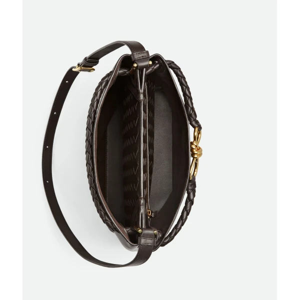 Khaite Women's Andiamo Bucket in Fondant - Brown Bucket Bags - The Lotus Tote Bag - Shop at Luxury Shoes 