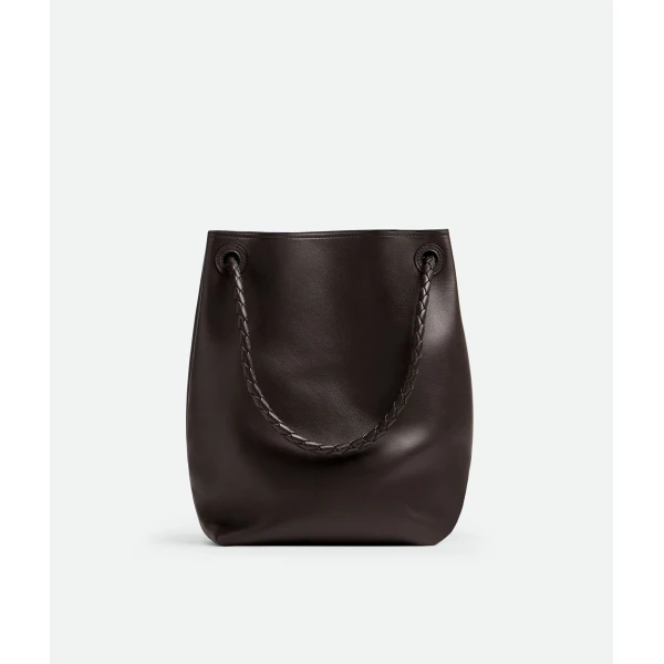 Khaite Women's Andiamo Bucket in Fondant - Brown Bucket Bags - The Lotus Tote Bag - Shop at Luxury Shoes 