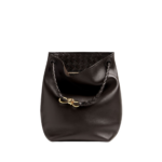Khaite Women's Andiamo Bucket in Fondant - Brown Bucket Bags - The Lotus Tote Bag - Shop at Luxury Shoes 