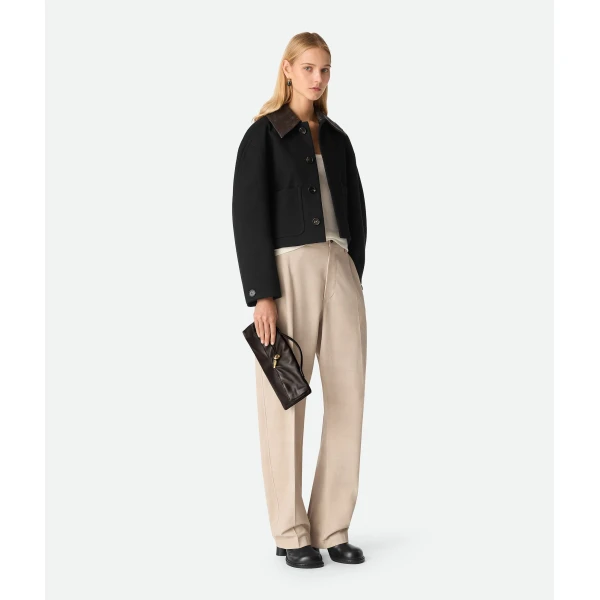 Khaite Women's Andiamo Clutch in Fondant - Brown Clutch Bags - The Lotus Tote Bag - Shop at Luxury Shoes 