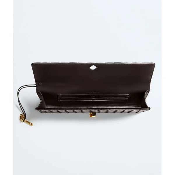 Khaite Women's Andiamo Clutch in Fondant - Brown Clutch Bags - The Lotus Tote Bag - Shop at Luxury Shoes 