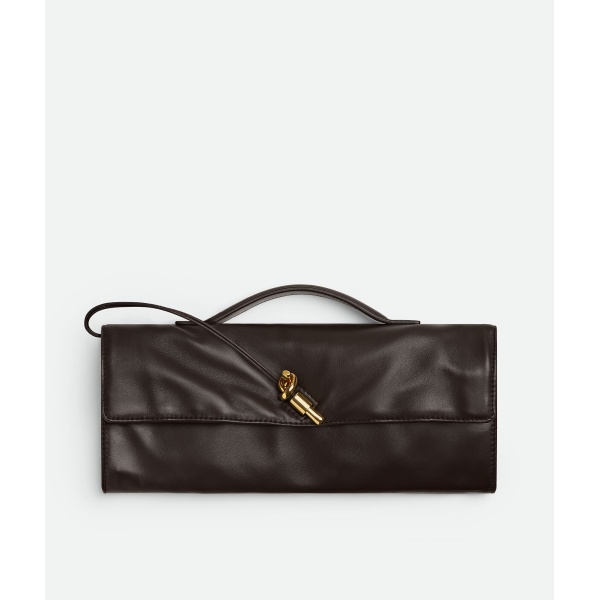 Khaite Women's Andiamo Clutch in Fondant - Brown Clutch Bags - The Lotus Tote Bag - Shop at Luxury Shoes 