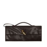 Khaite Women's Andiamo Clutch in Fondant - Brown Clutch Bags - The Lotus Tote Bag - Shop at Luxury Shoes 