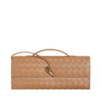 Khaite Women's Andiamo Clutch in Pale brown - Brown Clutch Bags - The Lotus Tote Bag - Shop at Luxury Shoes 