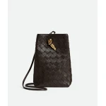 Khaite Women's Andiamo Phone Pouch in Fondant - Brown Mini Bags - The Lotus Tote Bag - Shop at Luxury Shoes 