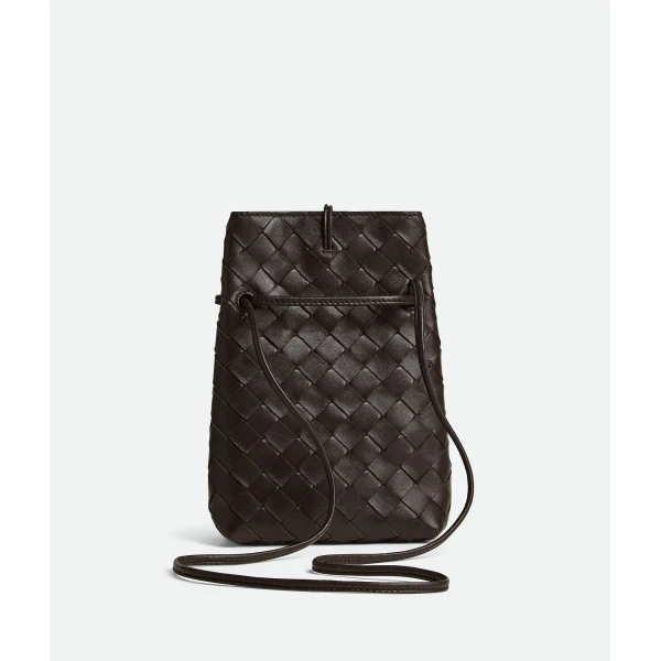 Khaite Women's Andiamo Phone Pouch in Fondant - Brown Mini Bags - The Lotus Tote Bag - Shop at Luxury Shoes 