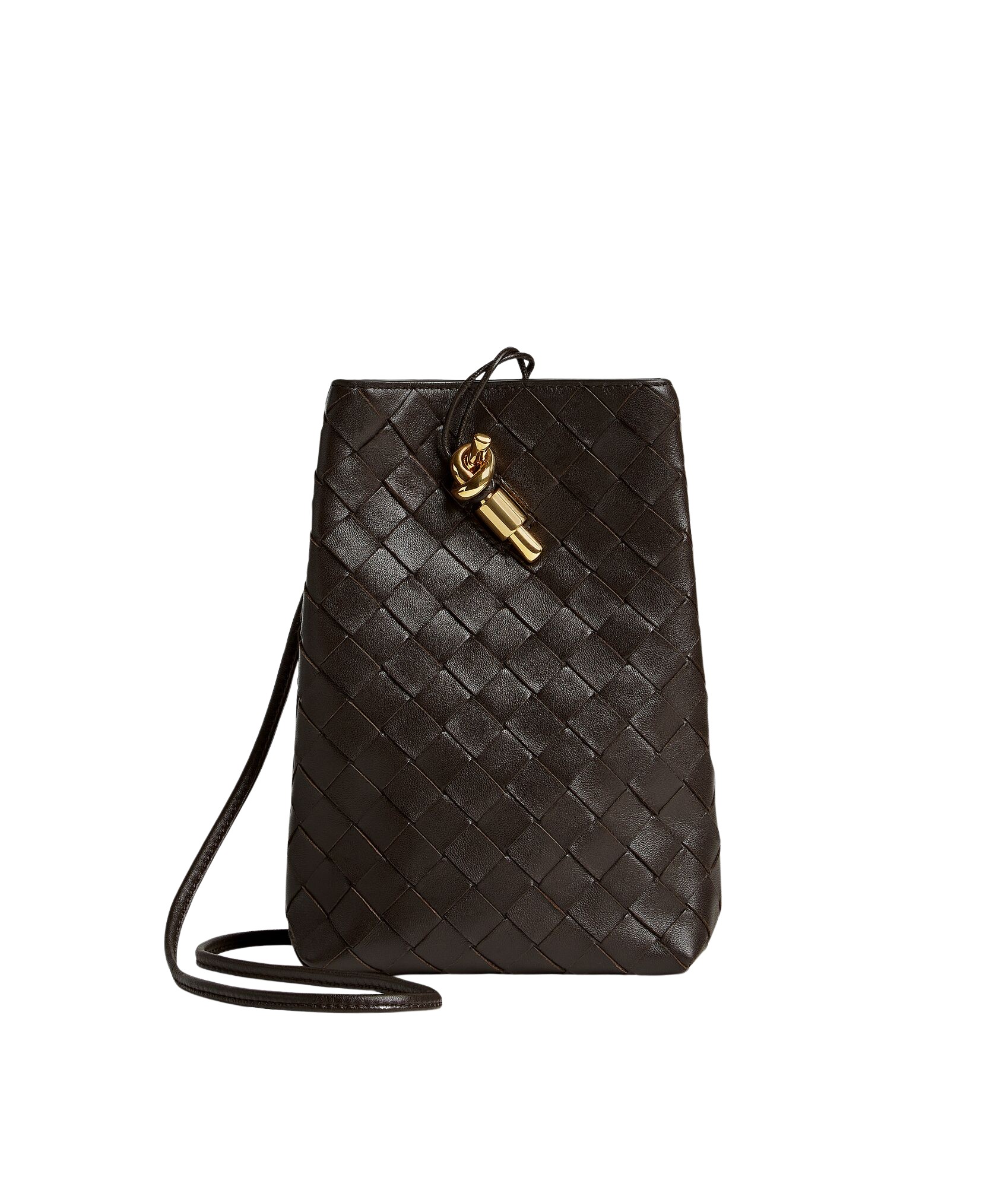 Brown-Womens-Andiamo-Phone-Pouch-in-Fondant-coveti16801_nobg Bottega Veneta Women’s Andiamo Phone Pouch in Fondant