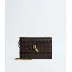 Khaite Women's Andiamo Pouch On Chain in Fondant - Brown Shoulder & Crossbody Bags - The Lotus Tote Bag - Shop at Luxury Shoes 