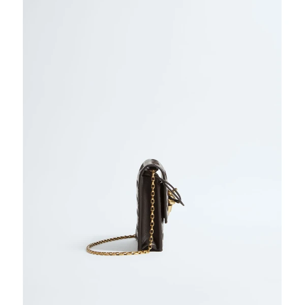 Khaite Women's Andiamo Pouch On Chain in Fondant - Brown Shoulder & Crossbody Bags - The Lotus Tote Bag - Shop at Luxury Shoes 