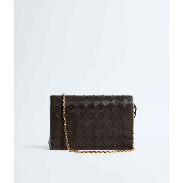 Khaite Women's Andiamo Pouch On Chain in Fondant - Brown Shoulder & Crossbody Bags - The Lotus Tote Bag - Shop at Luxury Shoes 