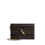 Khaite Women's Andiamo Pouch On Chain in Fondant - Brown Shoulder & Crossbody Bags - The Lotus Tote Bag - Shop at Luxury Shoes 