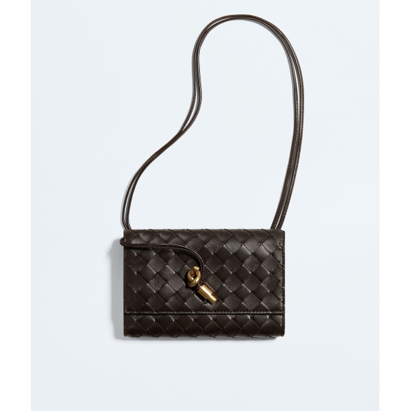 Khaite Women's Andiamo Pouch on Strap in Fondant - Brown Shoulder & Crossbody Bags - The Lotus Tote Bag - Shop at Luxury Shoes 