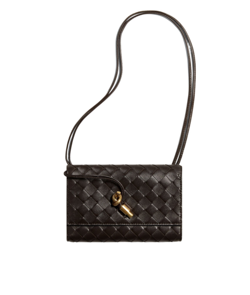 Khaite Women's Andiamo Pouch on Strap in Fondant - Brown Shoulder & Crossbody Bags - The Lotus Tote Bag - Shop at Luxury Shoes 