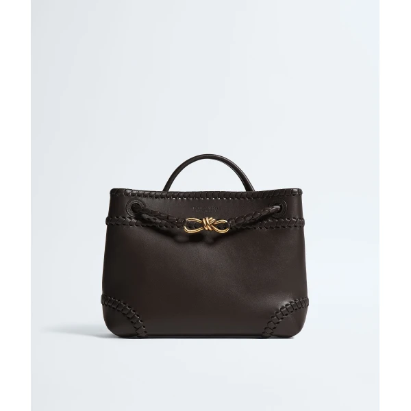 Khaite Women's Andiamo in Espresso - Brown Totes & Top-Handle Bags - The Lotus Tote Bag - Shop at Luxury Shoes 