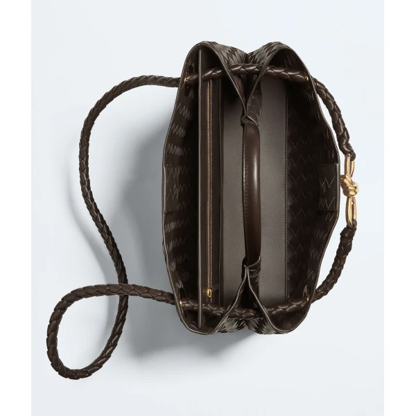 Khaite Women's Andiamo in Fondant - Brown Totes & Top-Handle Bags - The Lotus Tote Bag - Shop at Luxury Shoes 