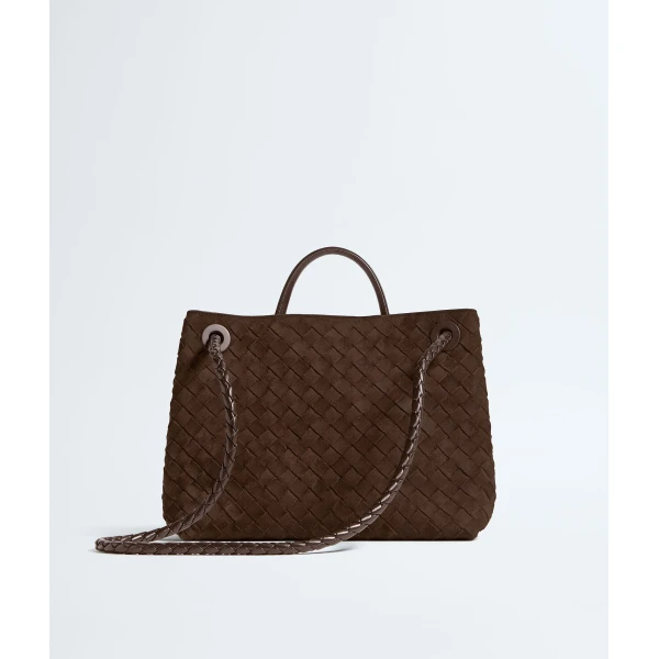 Khaite Women's Andiamo in Fondant - Brown Totes & Top-Handle Bags - The Lotus Tote Bag - Shop at Luxury Shoes 