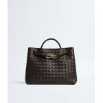 Khaite Women's Andiamo in Fondant - Brown Totes & Top-Handle Bags - The Lotus Tote Bag - Shop at Luxury Shoes 