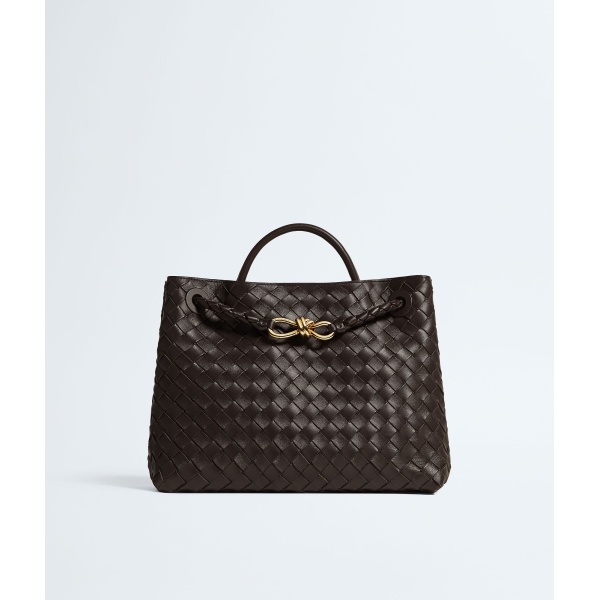 Khaite Women's Andiamo in Fondant - Brown Totes & Top-Handle Bags - The Lotus Tote Bag - Shop at Luxury Shoes 