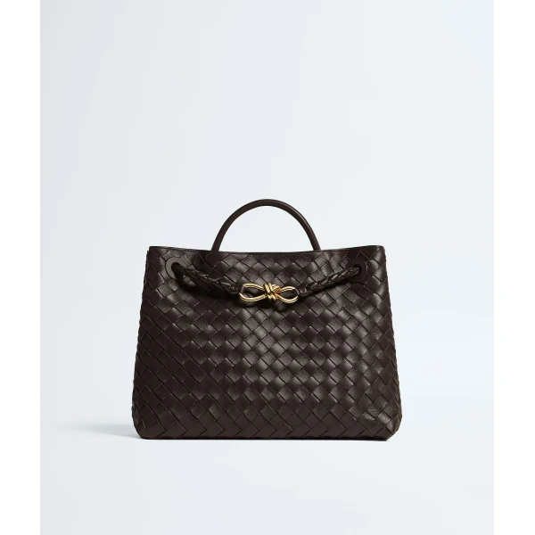 Khaite Women's Andiamo in Fondant - Brown Totes & Top-Handle Bags - The Lotus Tote Bag - Shop at Luxury Shoes 
