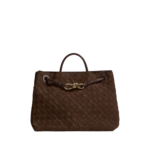 Khaite Women's Andiamo in Fondant - Brown Totes & Top-Handle Bags - The Lotus Tote Bag - Shop at Luxury Shoes 
