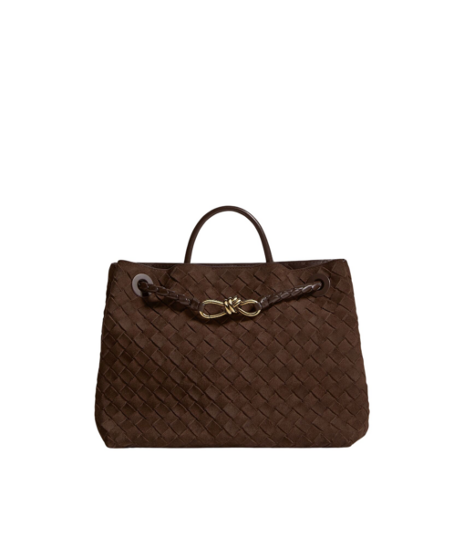 Khaite Women's Andiamo in Fondant - Brown Totes & Top-Handle Bags - The Lotus Tote Bag - Shop at Luxury Shoes 