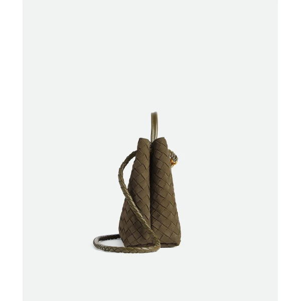 Khaite Women's Andiamo in Mud - Brown Totes & Top-Handle Bags - The Lotus Tote Bag - Shop at Luxury Shoes 