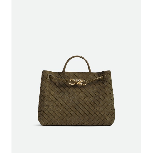 Khaite Women's Andiamo in Mud - Brown Totes & Top-Handle Bags - The Lotus Tote Bag - Shop at Luxury Shoes 