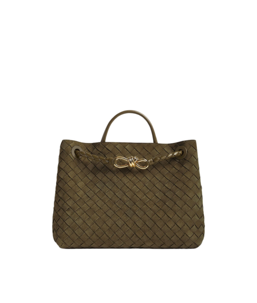 Khaite Women's Andiamo in Mud - Brown Totes & Top-Handle Bags - The Lotus Tote Bag - Shop at Luxury Shoes 