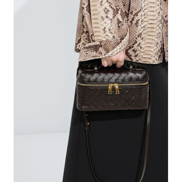 Khaite Women's Bang Bang in Fondant - Brown Shoulder & Crossbody Bags - The Lotus Tote Bag - Shop at Luxury Shoes 