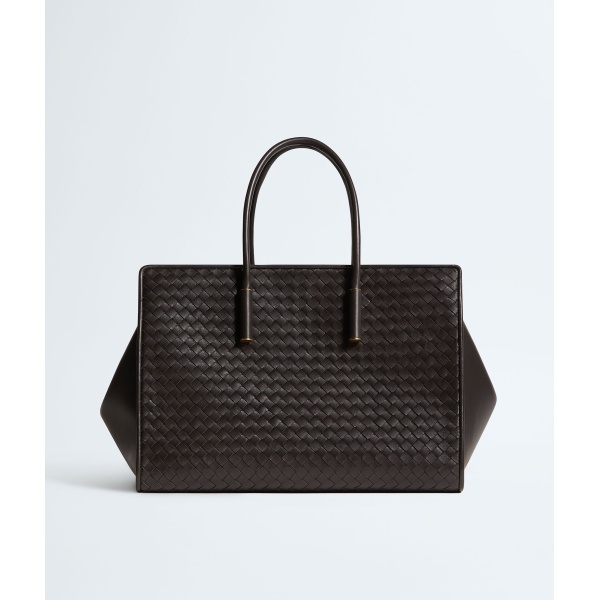Khaite Women's Barbara Tote in Espresso - Brown Totes & Top-Handle Bags - The Lotus Tote Bag - Shop at Luxury Shoes 