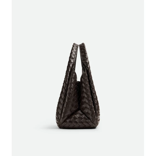 Khaite Women's Campana in Fondant - Brown Shoulder & Crossbody Bags - The Lotus Tote Bag - Shop at Luxury Shoes 