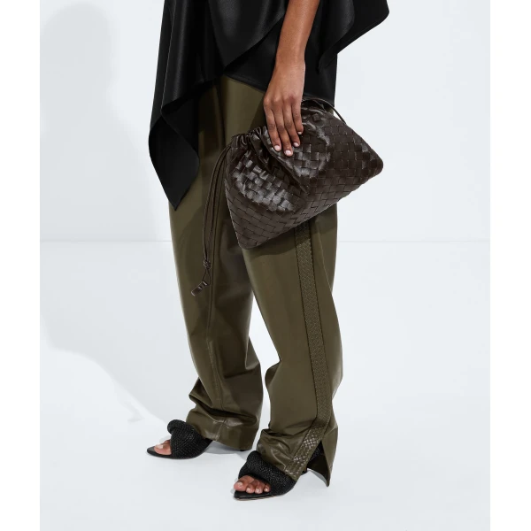 Khaite Women's Dustbag in Fondant - Brown Shoulder & Crossbody Bags - The Lotus Tote Bag - Shop at Luxury Shoes 