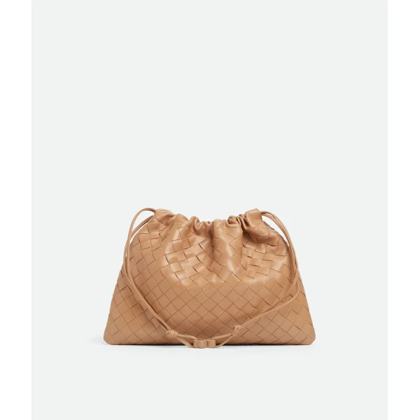 Khaite Women's Dustbag in Pale brown - Brown Shoulder & Crossbody Bags - The Lotus Tote Bag - Shop at Luxury Shoes 