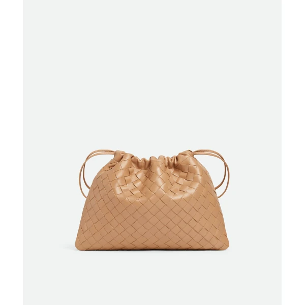 Khaite Women's Dustbag in Pale brown - Brown Shoulder & Crossbody Bags - The Lotus Tote Bag - Shop at Luxury Shoes 