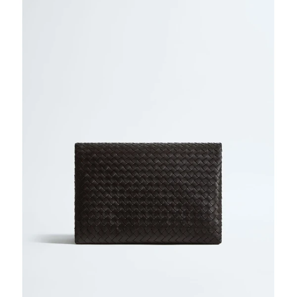 Khaite Women's Giornale Pouch in Espresso - Brown Clutch Bags - The Lotus Tote Bag - Shop at Luxury Shoes 