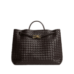 Khaite Women's Large Andiamo in Fondant - Brown Totes & Top-Handle Bags - The Lotus Tote Bag - Shop at Luxury Shoes 